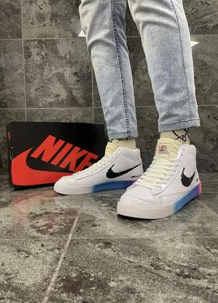 Кросівки nike blazer mid 77 (білі) унісекс5 фото