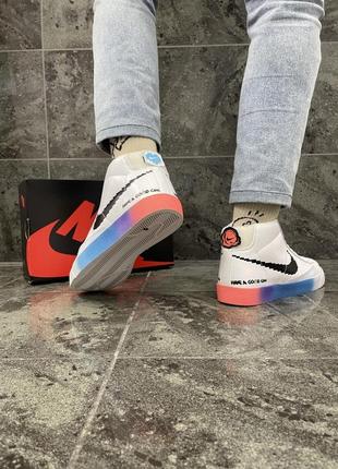 Кросівки nike blazer mid 77 (білі) унісекс4 фото