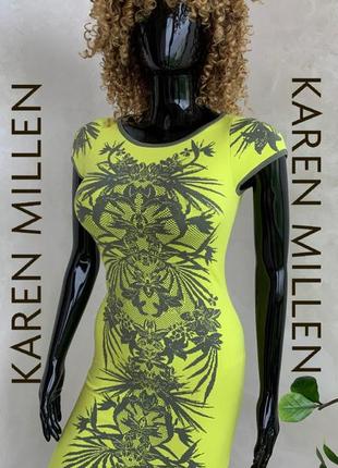 Очень стильное стрейчевое трикотажное платье karen millen