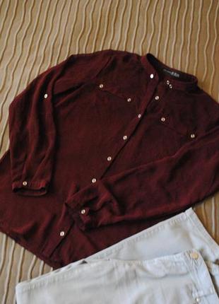 Блуза цвет  марсала