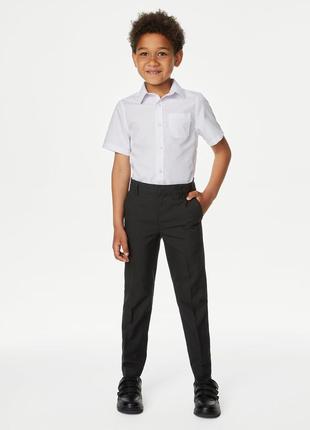 Брюки школьные marks &amp; spenser. boys slim leg trousers.  7-8 лет