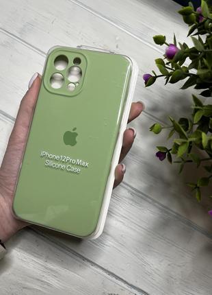 Чохол на iphone 12 pro max про квадратні борти чохол на айфон silicone case full camera на apple