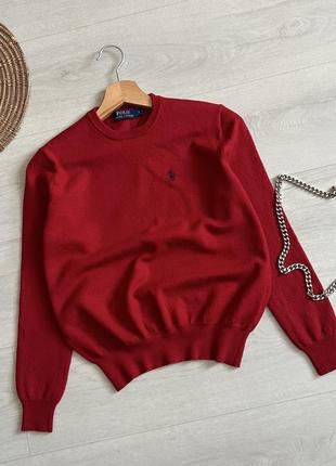 Брендовый свитер polo ralph lauren (100% шерсть)2 фото