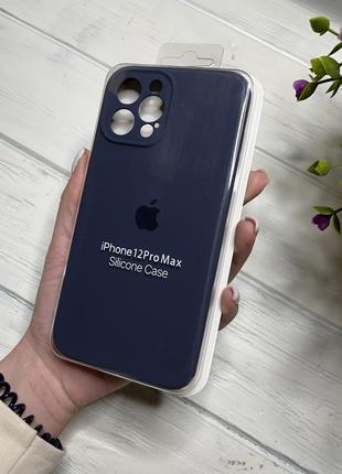 Чохол на iphone 12 pro max про квадратні борти чохол на айфон silicone case full camera на apple