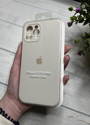 Чехол на iphone 12 pro max о квадратных бортах чехол на айфон silicone case full camera на apple