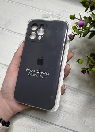 Чохол на iphone 12 pro max про квадратні борти чохол на айфон silicone case full camera на apple