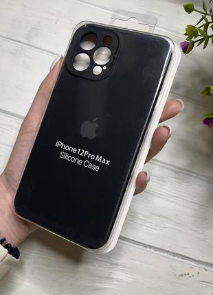 Чохол на iphone 12 pro max про квадратні борти чохол на айфон silicone case full camera на apple