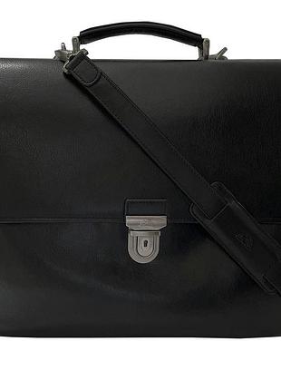 Шкіряний портфель italico 8361-40 nero чорний