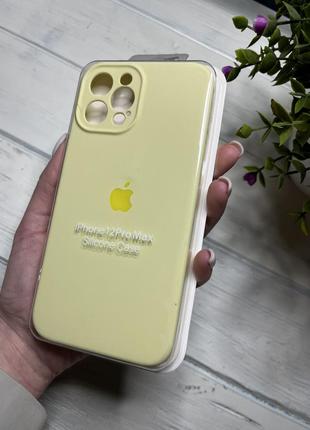 Чохол на iphone 12 pro max про квадратні борти чохол на айфон silicone case full camera на apple1 фото