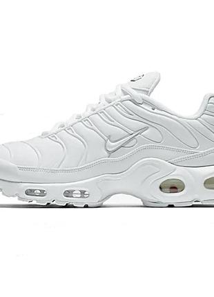 Стильні кросівки nike air max tn plus full white