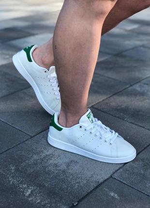 Женские кроссовки adidas stan smith белого цвета6 фото