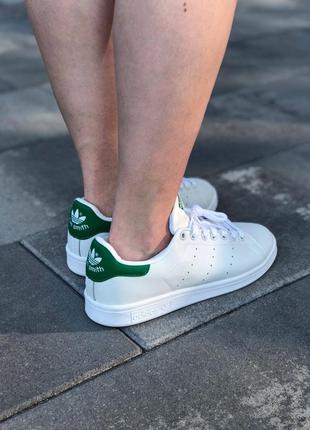 Женские кроссовки adidas stan smith белого цвета5 фото