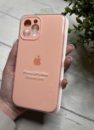 Чехол на iphone 12 pro max о квадратных бортах чехол на айфон silicone case full camera на apple1 фото