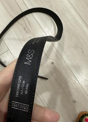 Чоловічий шкіряний пояс ремінь m&amp;s7 фото