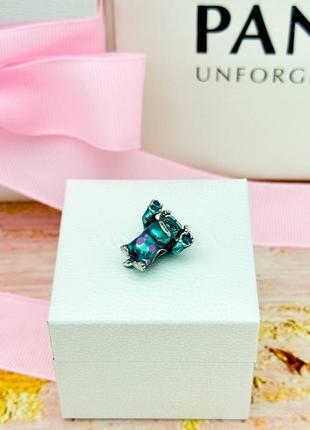 Серебряная бусина pandora «корпорация монстров салли»4 фото