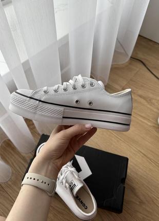 Кожаные кеды converse5 фото