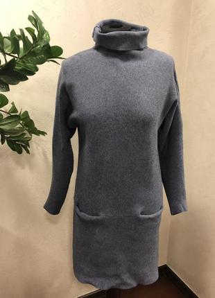 Зимовий теплу сукню з особистим рукавом з кишенями розмір м