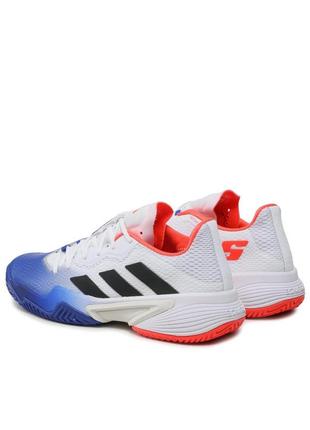 Кросівки чоловік.  adidas barricade синій, білий uk10.5 (45.5) hq8917 45.53 фото