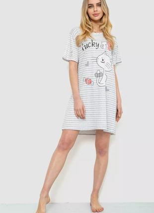 Ночное рубашка туника платье для дома принт кота ночнушка платье для дома принт коты