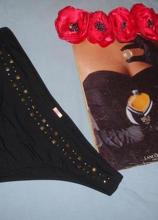 Низ от купальника женские плавки размер 46 / 12 черный бикини