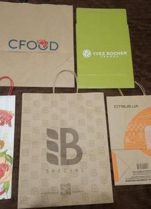 Пакеты полиэтиленовые бумажные лот 100 шт.