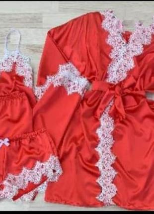 Атласний комплект