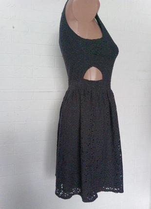 Сукня трикотажна зверху мереживо