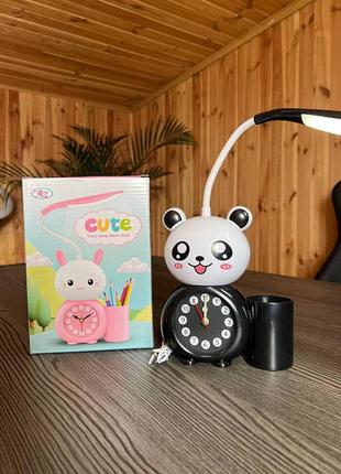 Xl-801
дитячий годинник 3в1 (часи + настільна лампа +органайзер для ручок) alarm clock