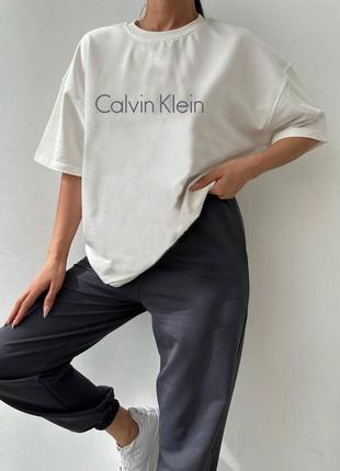 Calvin klein женский костюм футболка+штаны1 фото