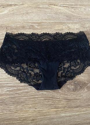 Шикарні, базові, трусики, ажурні, в чорному кольорі, від дорогого бренду: m&s 🌸