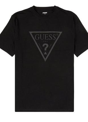 Чоловіча чорна спортивна футболка guess active оригінал