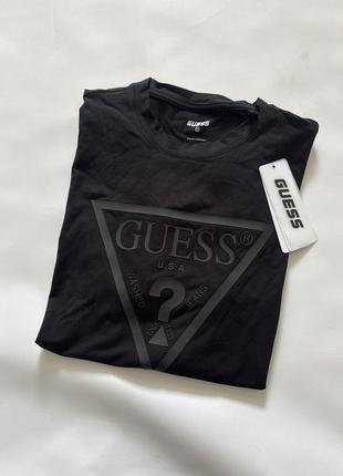 Чоловіча чорна спортивна футболка guess active оригінал2 фото