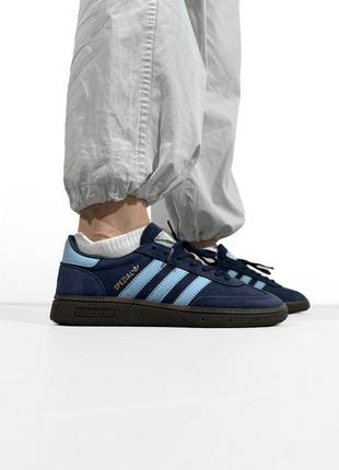 Жіночі кроссівки adidas spezial black/blue2 фото