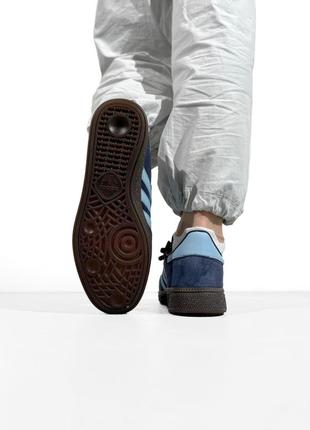 Женские кроссовки adidas spezial black/blue3 фото