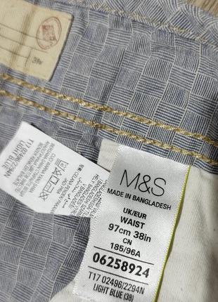 Мужские шорты в клетку / m&s / бриджи / мужская одежда / чоловічий одяг /3 фото