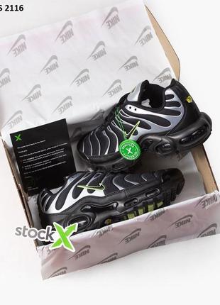 Мужские кроссовки nike air max plus tn'black\white'3 фото