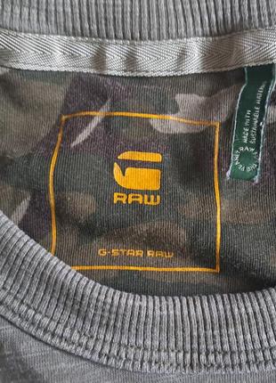 Футболка хаки камо g-star raw5 фото