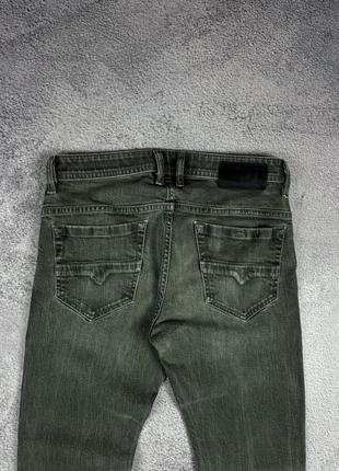 Зауженные зеленые джинсы diesel thommer sp7 фото