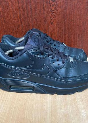 Чоловічі кросівки nike air max 90 leather black2 фото