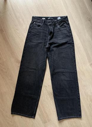 Широкі джинси чорного кольору2 фото