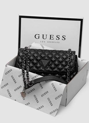 Сумка кросс боди guess cordelia flap shoulder bag black
