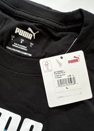 Чоловіча чорна футболка puma оригінал2 фото