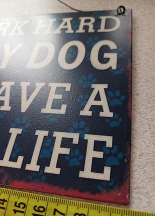 Металичний постер веселий картина  юмор  собака собаки  вінтаж9 фото