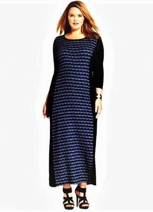 Теплое  длинное  прямого кроя платье "spense woman" usa 1x (50-54 р)1 фото