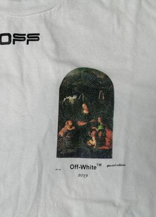 Футболка off-white x louvre virgin размер  m3 фото