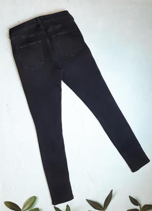 🎁1+1=3 фирменные серо-черные зауженные мужские джинсы стрейч topman, размер 46 - 483 фото