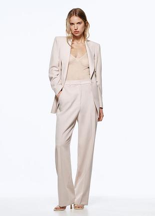 Шикарные пудровые брюки от zara