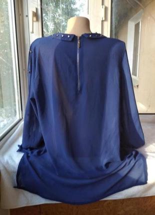 Брендова шифонова блуза блузка великого розміру6 фото