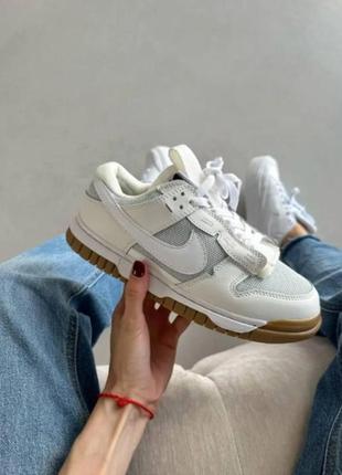 Кроссовки nike air dunk low jumbo white