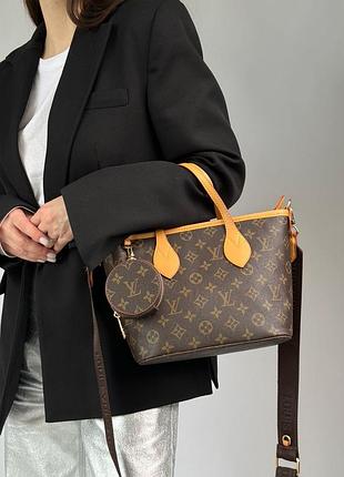 Сумка в стилі lv neverfull damier canvas 7